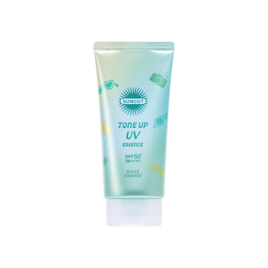 KOSE Suncut Tone Up UV Essence Mint Green SPF50+ PA++++ 80g