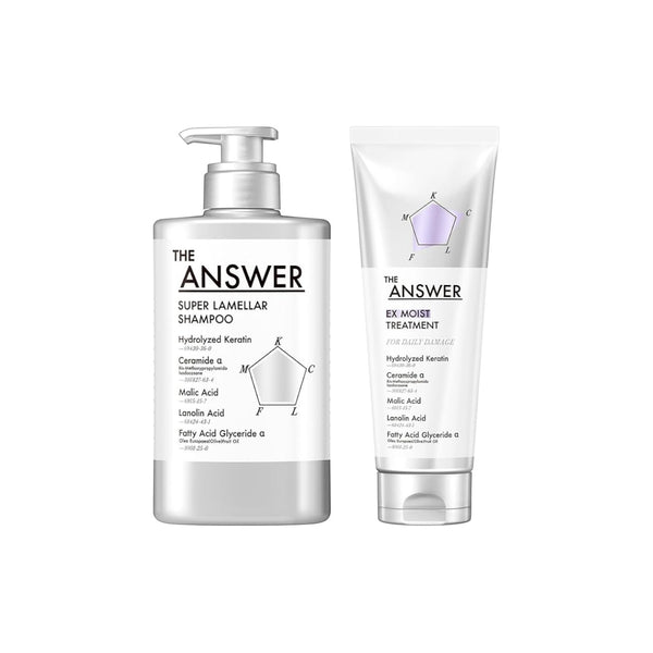 The ANSWER Super Lamellar Haircare Set   Shampoo & Moisture Treatment for Damaged Hair