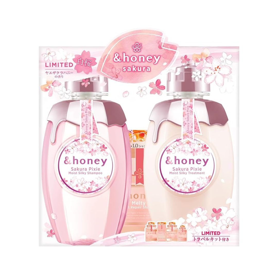 & Honey Pixie Moist Silky Sakura Limited Pair Set (2024 Limited) - ichigo.ae