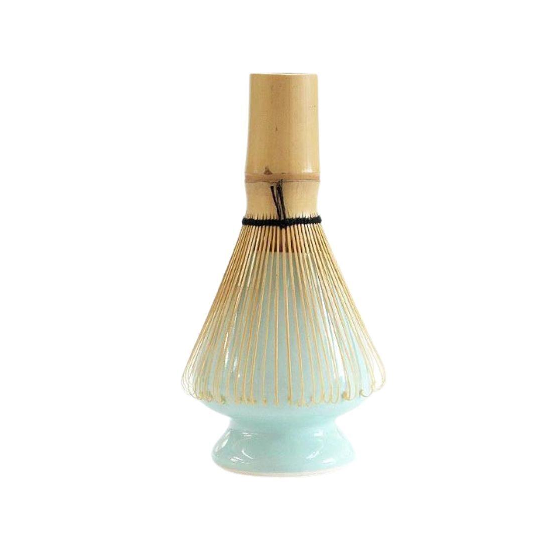 Bamboo Whisk with ceramic holder - ichigo.ae