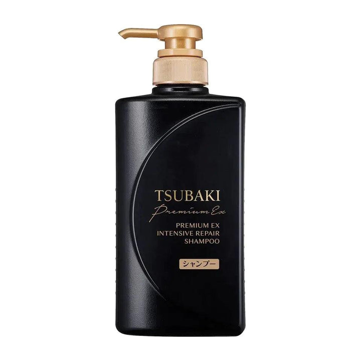 Shiseido Tsubaki Premium EX Japanese Camellia Shampoo for Damaged Hair 490ml - ichigo.ae