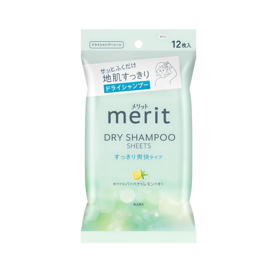 Merit DayPlus Dry Shampoo 12 Sheets Lemon Mint 110g