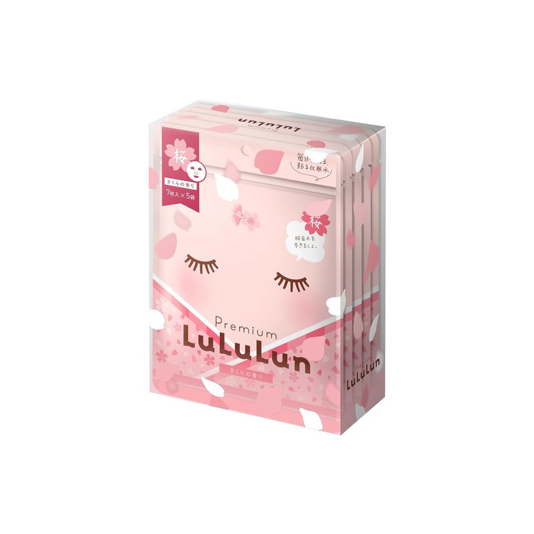 Premium Lululun Cherry Blossom (Sakura Scent) 7 Sheets - ichigo.ae