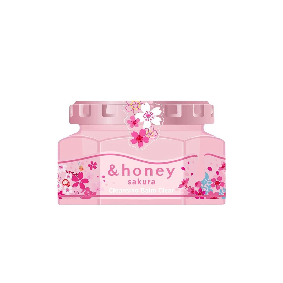 & Honey Cleansing Balm, Clear Limited Sakura Edition 90g - ichigo.ae